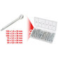 KSTOOLS® - Sortiment Splinte, 1,6 x 25,4mm - 4,0 x 63,5mm, 555-teilig