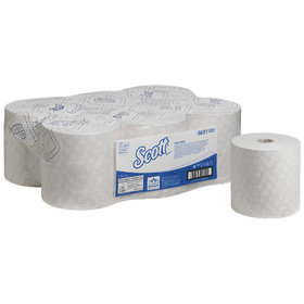 Scott® - Max Rollenhandtuchpapier weiß 1-lagig Breite 19,8cm 350m Rolle VE 6 R.