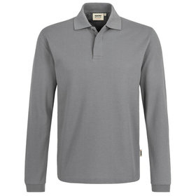 HAKRO - Longsleeve-Poloshirt HACCP Mikralinar® 821, titan, Größe 2XL