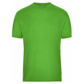 James & Nicholson - Herren BIO Workwear T-Shirt JN1808, lime-grün, Größe XS