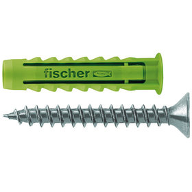 fischer - Nylondübel SX GREEN mit verzinkter Schraube SX GREEN 6x30 S