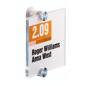 DURABLE - Türschild CRYSTAL SIGN 482019 105x105mm transparent