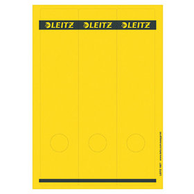 LEITZ® - Ordneretikett 16870015 lang/breit Papier gelb 75 St./Pack.
