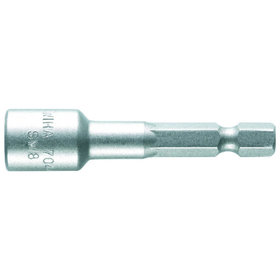 Wiha® - Steckschlüsseleinsatz magnetisch Standard 55mm Sechskant 1/4" in Box (38721)