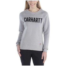 carhartt® - Damen Sweatshirt CLARKSBURG GRAPHIC CREWNECK, asphalt heather, Größe XL