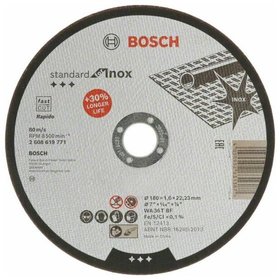 Bosch - Standard for Inox Trennscheibe gerade, 180  mm (2608619771)