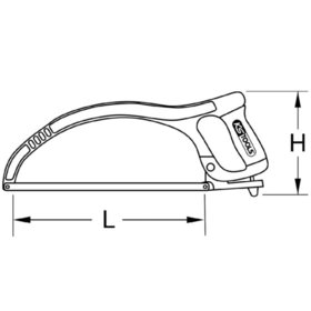 KSTOOLS® - Metallsägebogen rund, 300mm