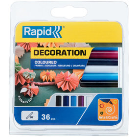 Rapid® - Klebesticks farbig - Klassik ø7 x 90mm 36er Pack, 5001363