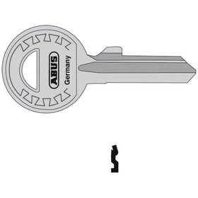 ABUS - Schlüsselrohling, LH4 FTS, 41, rund, Messing neusilber