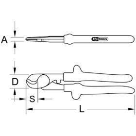 KSTOOLS® - 1000V Kabelschere, 240mm