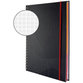 AVERY™ Zweckform - 7025 Hardcover Notizbuch notizio, spiralgebunden, kariert, A4, 90 g/m², 90 Blatt, dunkelgrau