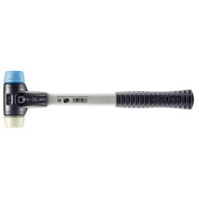 HALDER - SIMPLEX-Schonhammer, TPE-soft / Nylon, mit verstärktem Tempergussgehäuse und Fiberglasstiel | D=30 mm | 3718.030
