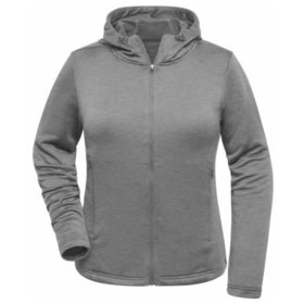 James & Nicholson - Damen Recycled Sport Hoody JN531, hell-melange, Größe L