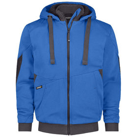 Dassy® - Pulse Sweatshirt-Jacke, azurblau/anthrazit, Größe M