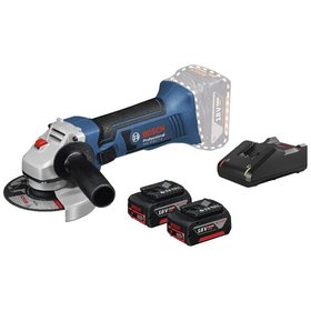 Bosch - Akku-Winkelschleifer GWS 18-125 V-LI, mit 2x 4.0 Ah Li-Ion Akku, in L-BOXX