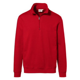 HAKRO - Zip-Sweater Modell 451, rot, Größe 5XL