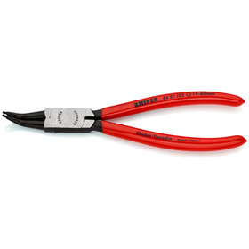 KNIPEX® - Sicherungsringzange für Innenringe in Bohrungen 45° gewinkelt schwarz atramentiert, mit Kunststoff überzogen 180 mm 4431J22