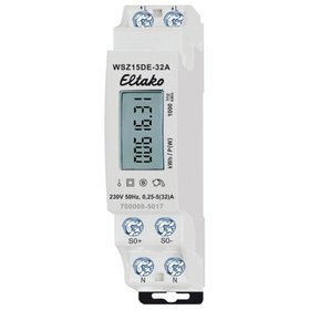 Eltako - Wechselstromzähler 32A elektr digi B 5A 230V/N-L Eintarif 50Hz S0 2000kvarh