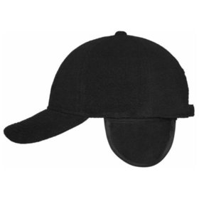 James & Nicholson - Fleece Cap mit Ohrenschutz MB7510, schwarz, Einheitsgröße