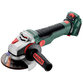 metabo® - Akku-Winkelschleifer WVB 18 LTX BL 15-125 Quick (601731850), mit Bremse, Drehzahlregelung, Schnellspannmutter, drehbarem Akkupack, Karton