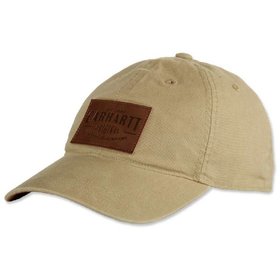 carhartt® - Cap RIGBY STRETCH FIT LEATHERETTE PATCH CAP, dark khaki, Größe L/XL