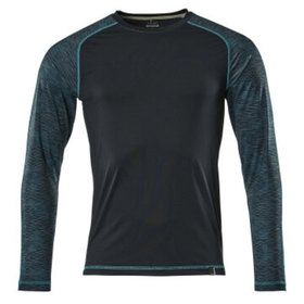MASCOT® - T-Shirt, Langarm ADVANCED, Schwarzblau, Größe L