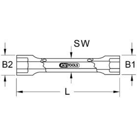 KSTOOLS® - BRONZEplus 6-kant-Steckschlüssel 7x8mm doppelseitig
