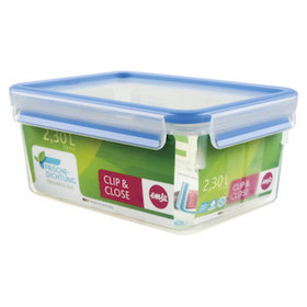 Emsa - Vorratsdose Click & Close 3D Perfect Clean, 22,6x16,7x9,9cm, 2,30L, transparent