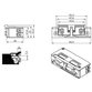 Openers & Closers - Elektro-Türöffner,mit Arretierung 5U2X21 AC/DC, B 17,4, H 65,5, T 31,4