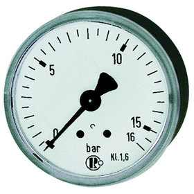 RIEGLER® - Standardmanometer, Stahlblechgehäuse, G 1/8" hinten, 0-16,0 bar, ø40mm