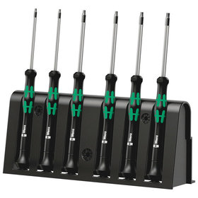 Wera® - Elektroniker-Schraubendreher-Satz 2067/6 für TORX® BO 6-teilig + Rack