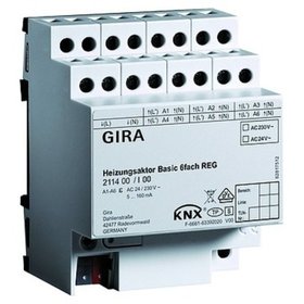 GIRA - Heizungsaktor KNX REG 6Ausg 0,16A 24-230V Bussystem KNX