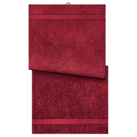 James & Nicholson - Bio Badetuch 70 x 140cm MB443, orient-rot