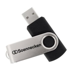 Soennecken - USB-Stick 71616 2.0 4GB schwarz/silber