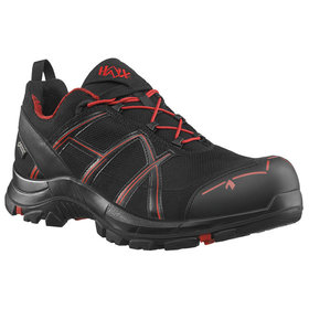 Haix - Sicherheitshalbschuh BLACK EAGLE Safety 40.1 low/black-red, S3, schwarz/rot, Größe UK 9.5 / EU 44