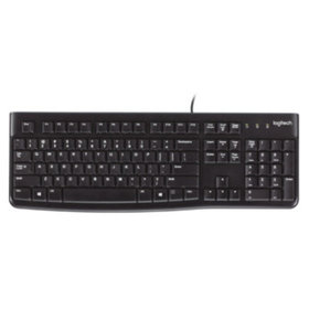 logitech® - Tastatur K120, schwarz, USB, 920-002516, kabelgebunden