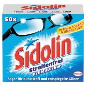 Sidolin - Brillenputztuch 605611 blau 50er-Pack