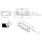 Openers & Closers - Elektro-Türöffner,mit Arretierung 5UW2X10 AC/DC, B 16, H 65,5, T 28