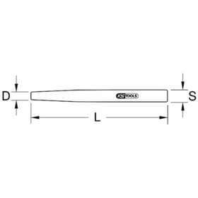 KSTOOLS® - BRONZEplus Durchtreiber, 1mm