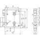 BEVER - Kastenschloss-Set 79 BK,BB55/8,D55 ausw./einw,vz