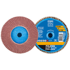 PFERD - COMBIDISC Korund Mini-POLIFAN CD Ø 75 mm A120 für universelle Anwendungen