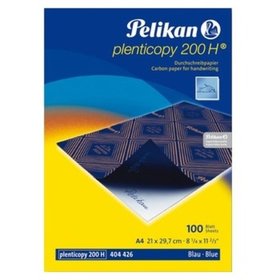 Pelikan - Durchschreibpapier Plenticopy 200H, A4, blau, Pck=100Bl, 404426