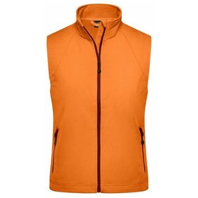 James & Nicholson - Damen Softshell Weste JN1023, orange, Größe XXL