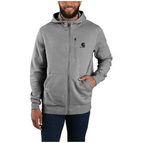 carhartt® - Herren Hoodie DELMONT ZIP HOODED SWEATSHIRT, asphalt heather, Größe XXL