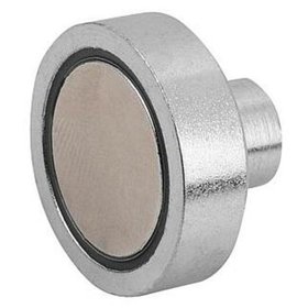 KIPP - MAGNET FLACHGREIFER M03, FORM:B, D=6 ±0,15, H=4,5, H1=11,5, NDFEB, RUND, KOMP:STAHL