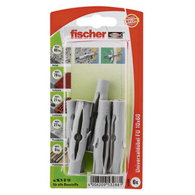 fischer - Universaldübel, Nylondübel FU 10 x 60 K SB-Karte