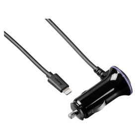 hama® - USB-Kfz-Ladegerät, 5V, 2,4A, 2400mA, schwarz, 00119429, f. Apple iPad