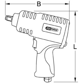 KSTOOLS® - Druckluft-Schlagschrauber 1/2", 850N·m 515.1290