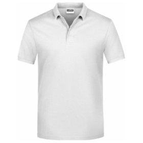 James & Nicholson - Herren Basic Poloshirt JN792, weiß, Größe XXL