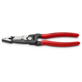 KNIPEX® - Multifunktions-Elektrikerzange metrisches Modell schwarz atramentiert, mit Kunststoff überzogen 200 mm 1371200ME